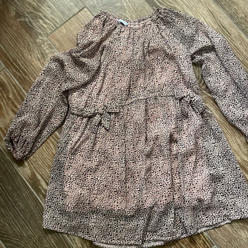 Mayoral sz 8 pink animal print dress